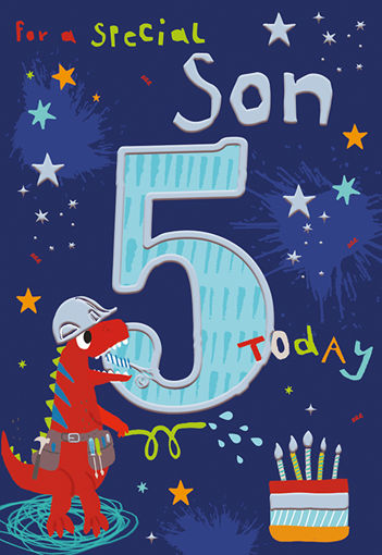 Picture of SPECIAL SON 5TH BIRTHDAY CARD